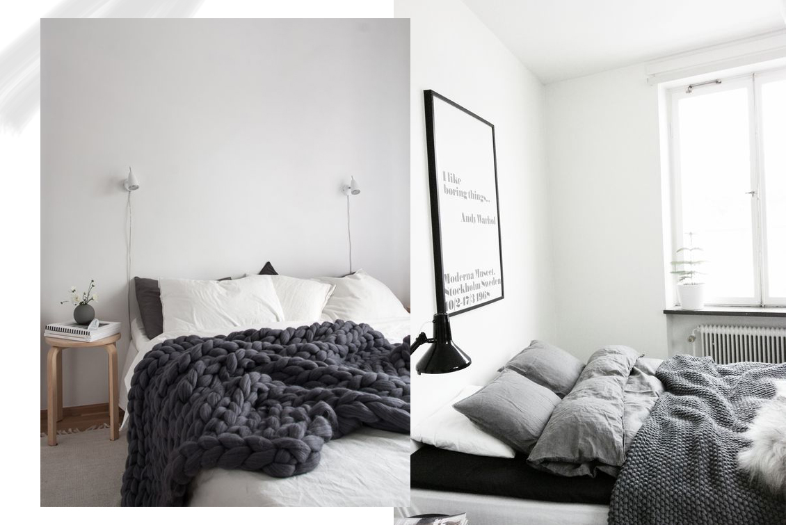 minimal scandinavian bedroom inspiration