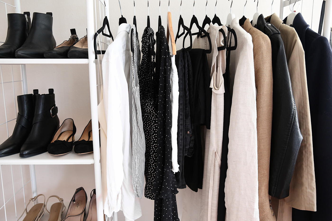 capsule wardrobe style uniform minimal closet