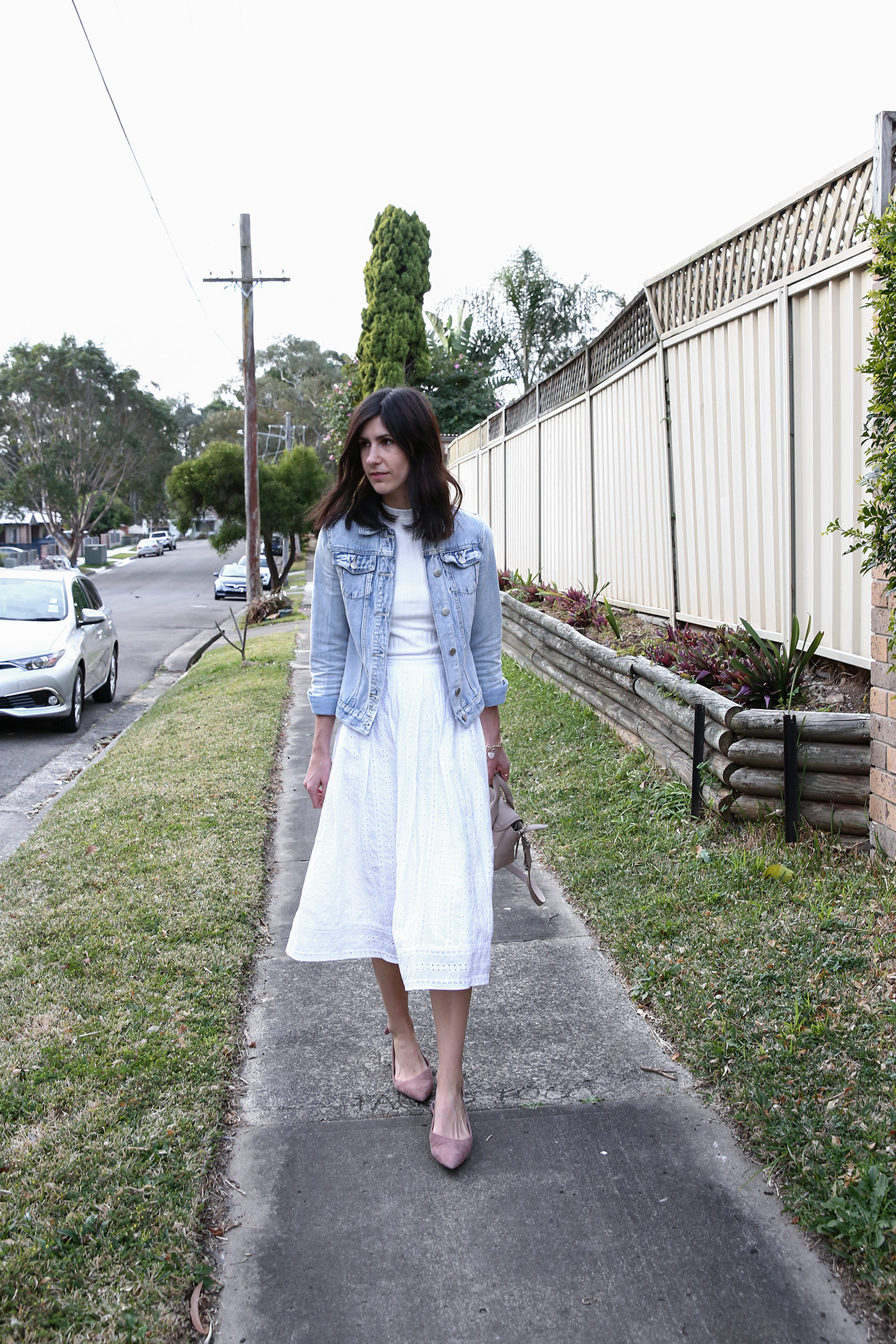 spring wardrobe essential midi skirt minimal mademoiselle