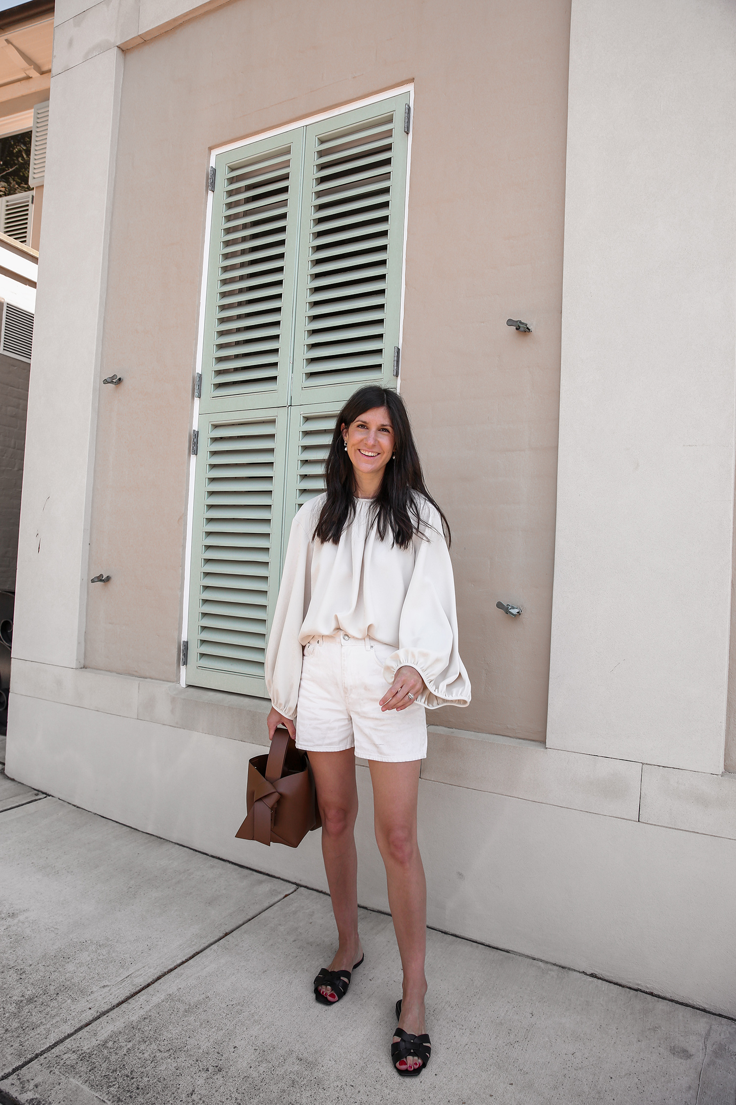 White Smocked Top for Spring - A Glam Lifestyle