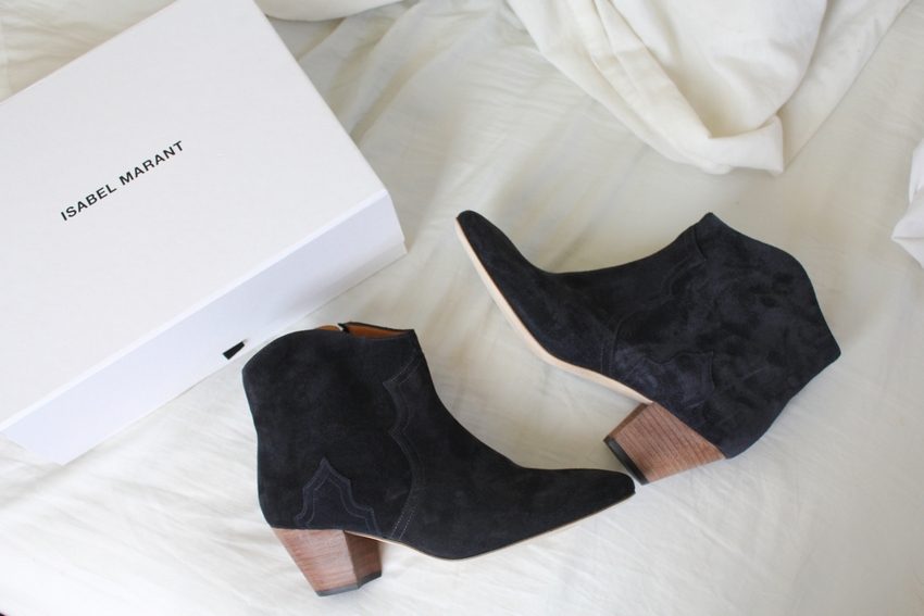 isabel marant velvet boots