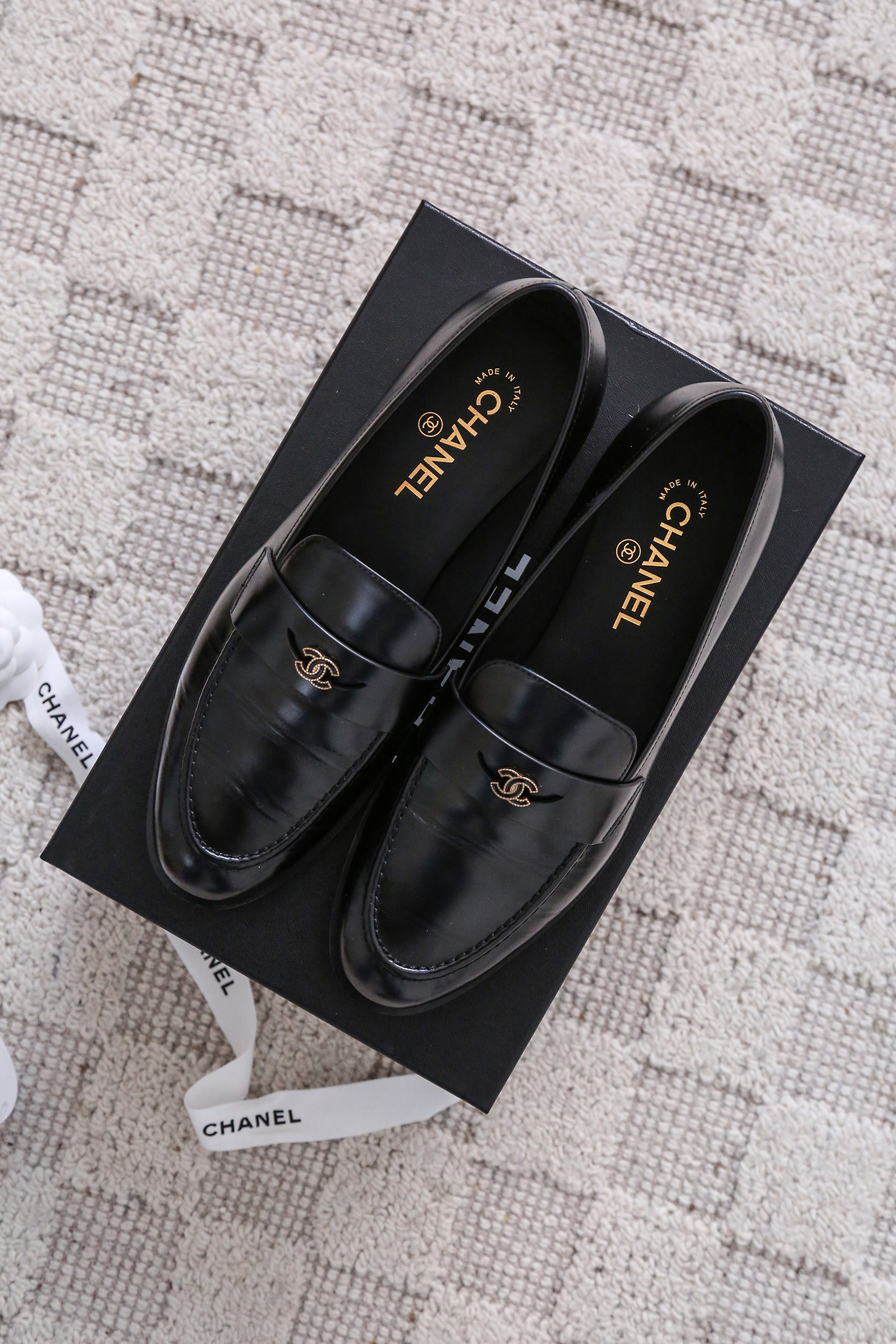 Chanel Loafers black classic with CC logo