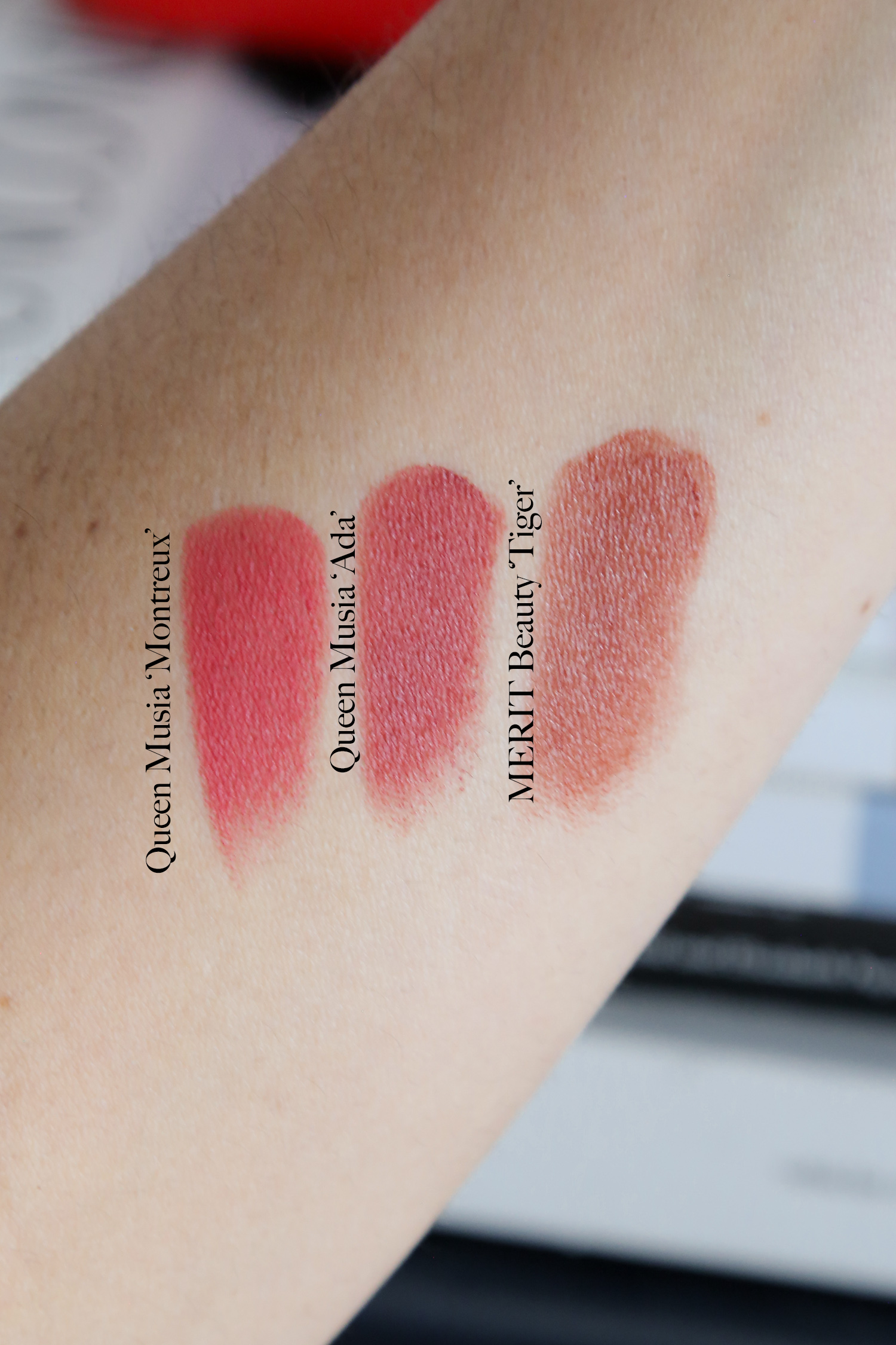 Queen Musia Matte Creme Lipstick Review and Swatches