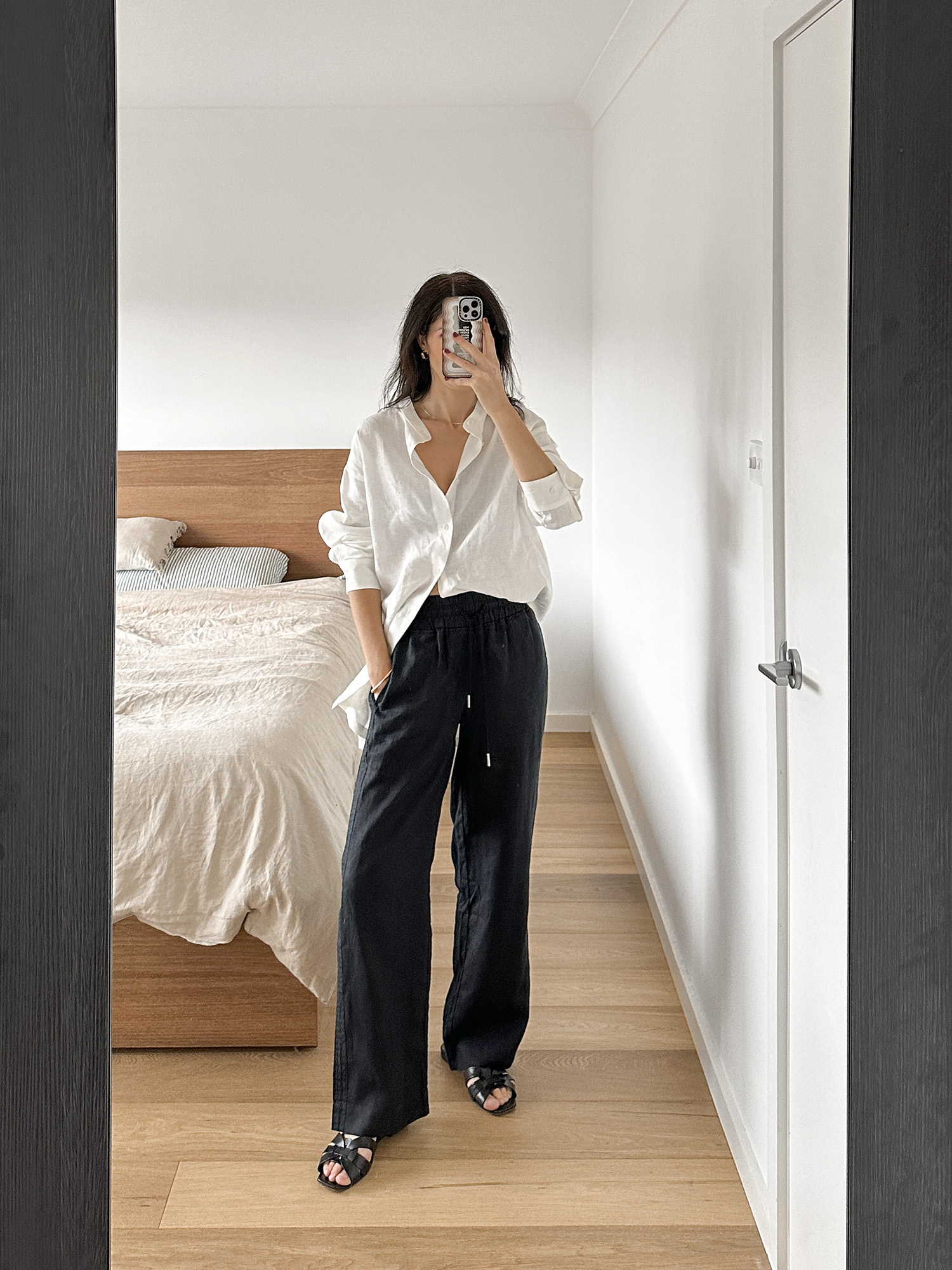 Quince 100% European Linen Wide Leg Pants Review