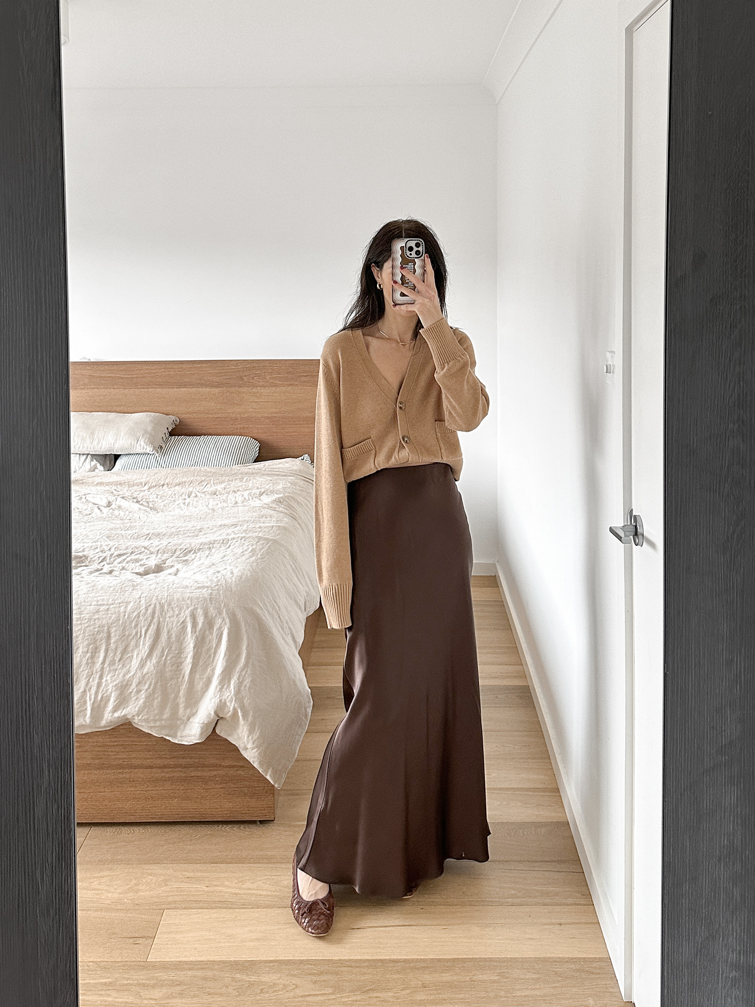 Quince 100% Washable Silk Maxi Skirt Review