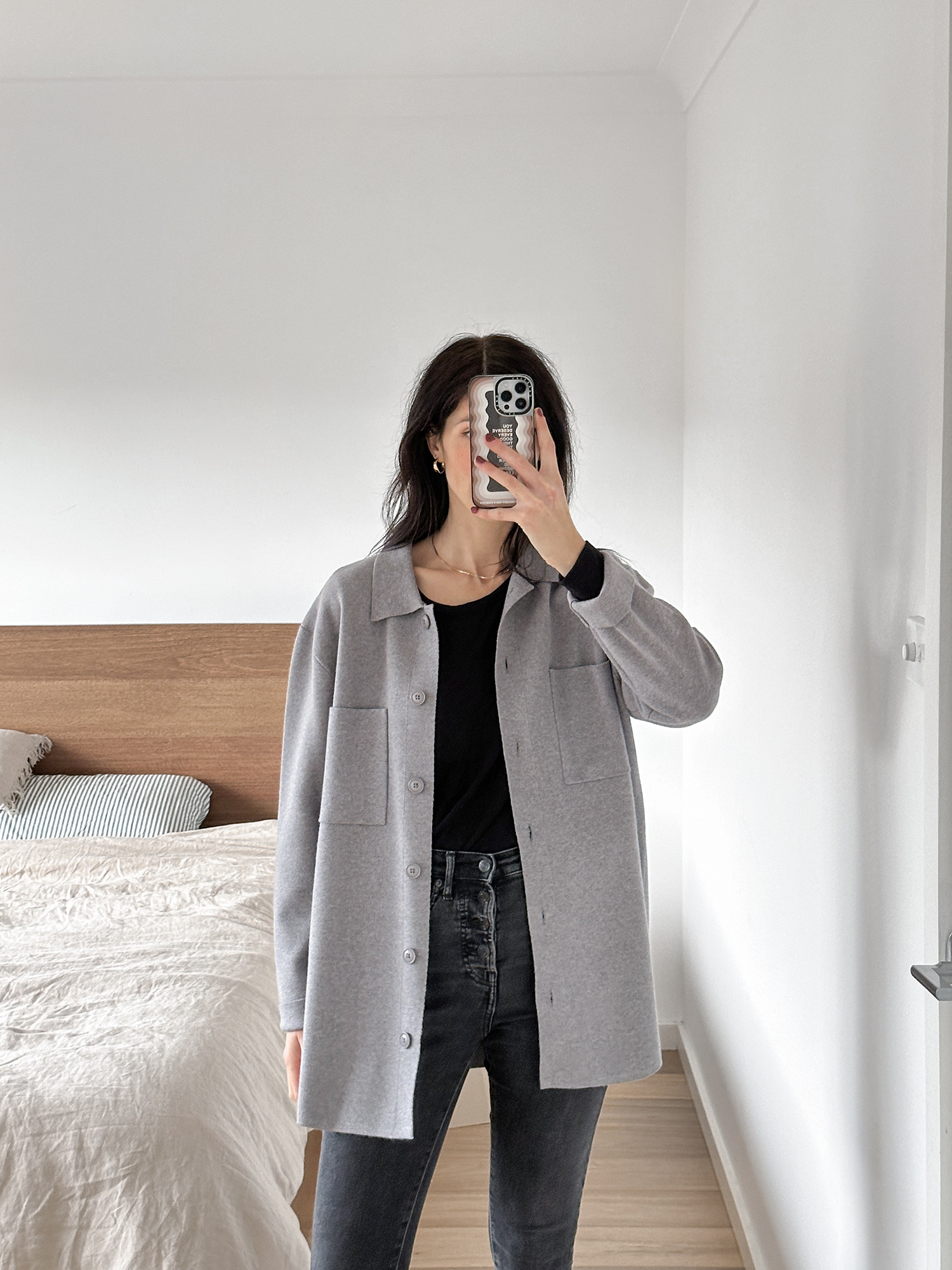 Quince Eco-Knit Milano Stitch Oversized Shirt Jacket Review