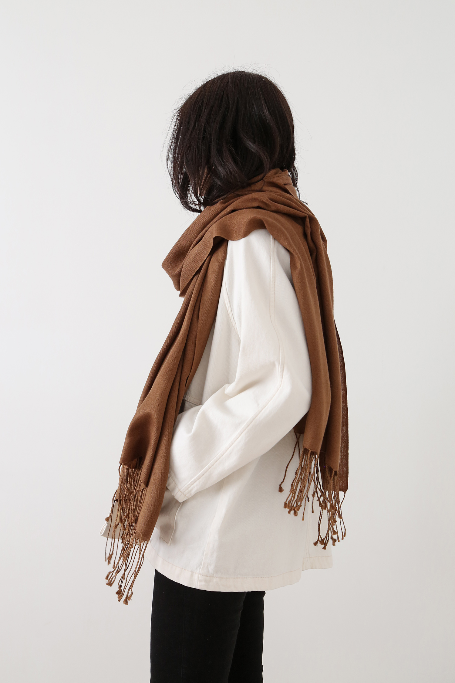 Featherweight Cashmere Silk Fringe Scarf