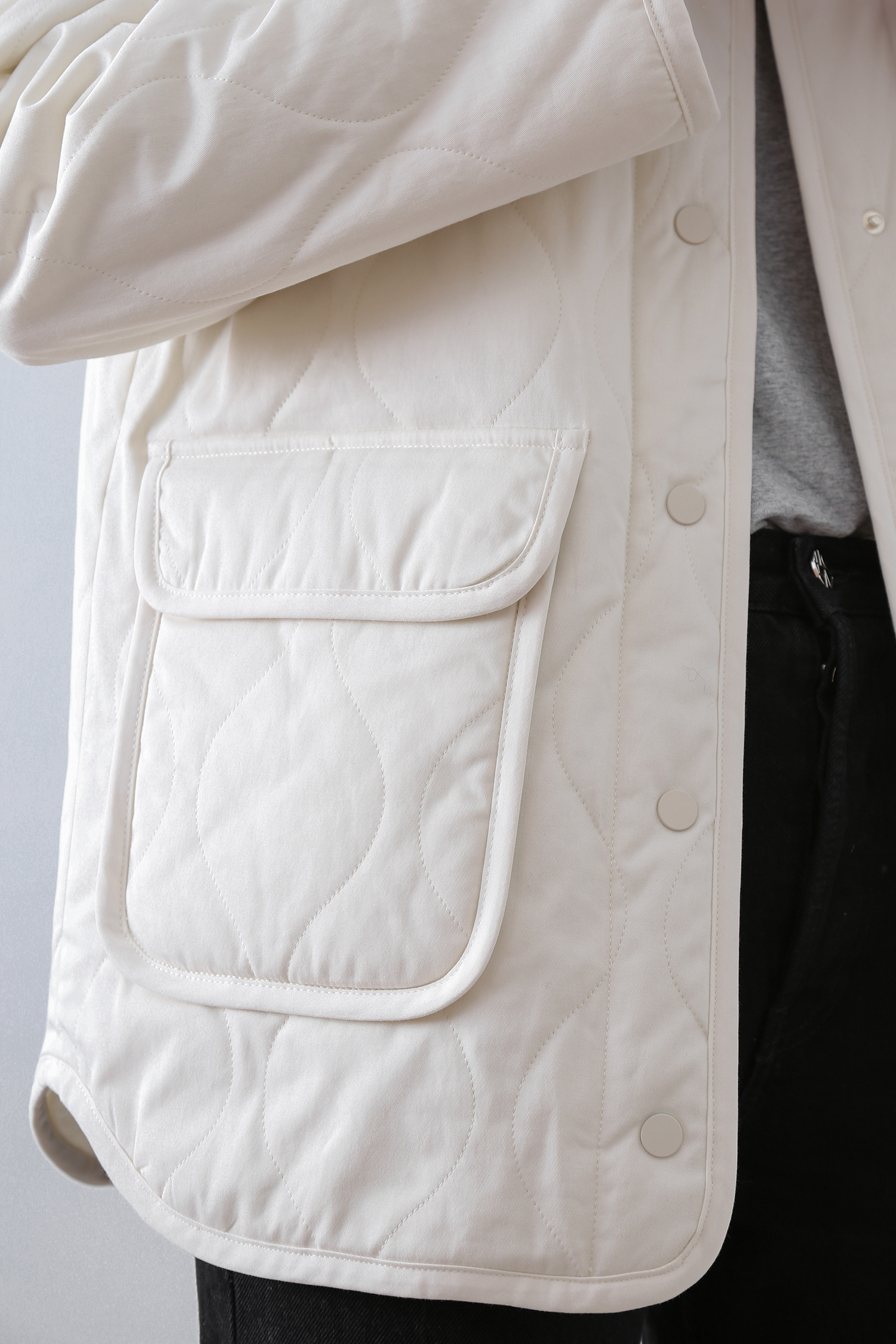 White quilted jacket