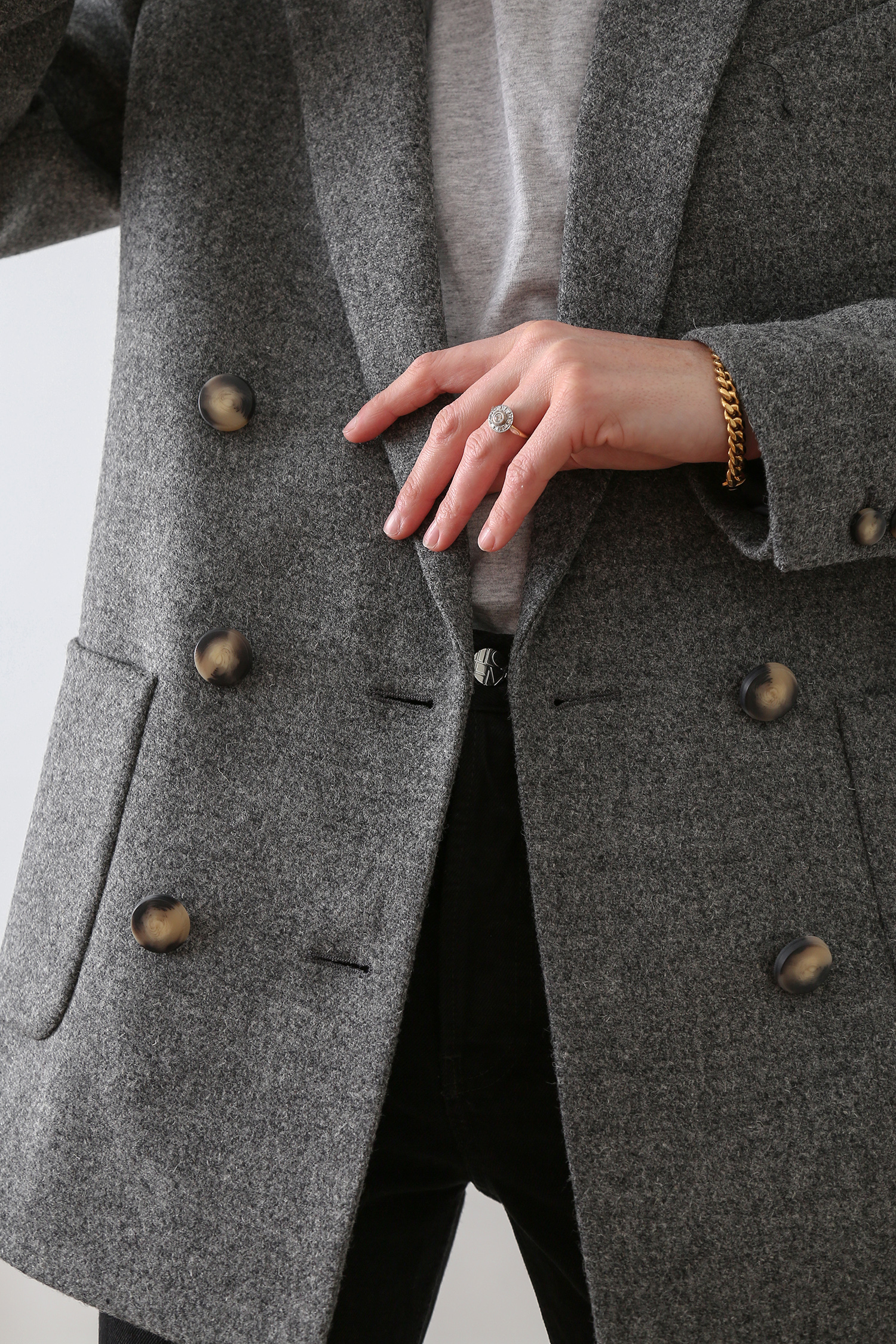 grey wool jacket