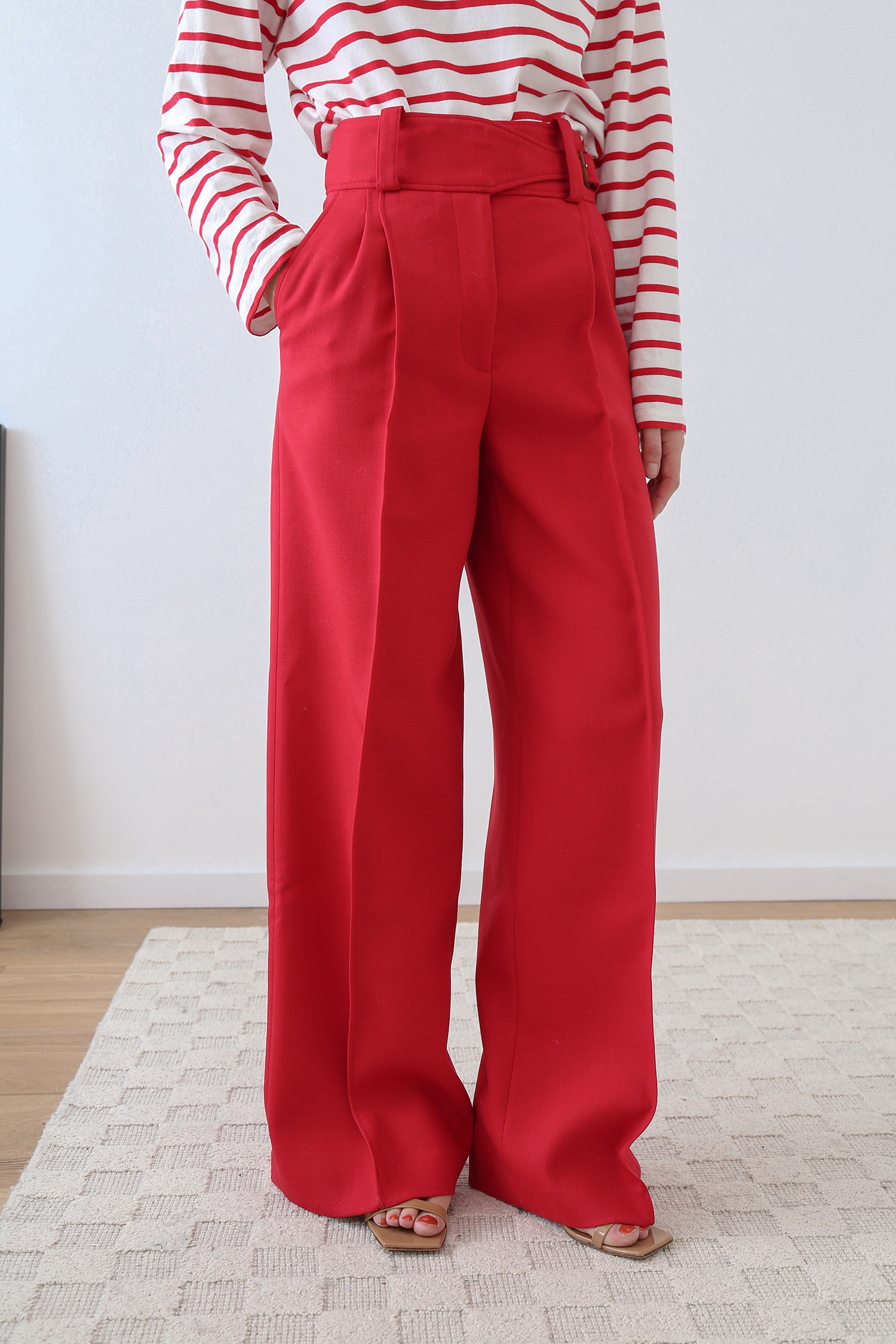 Red trousers