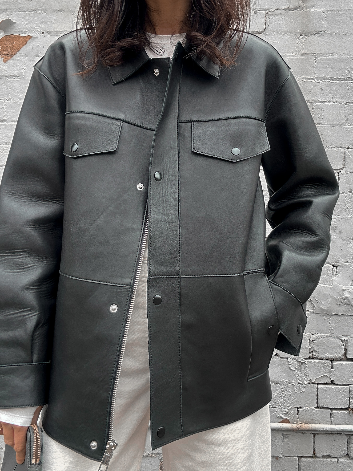 Whistles Clean Bonded Leather Jacket review