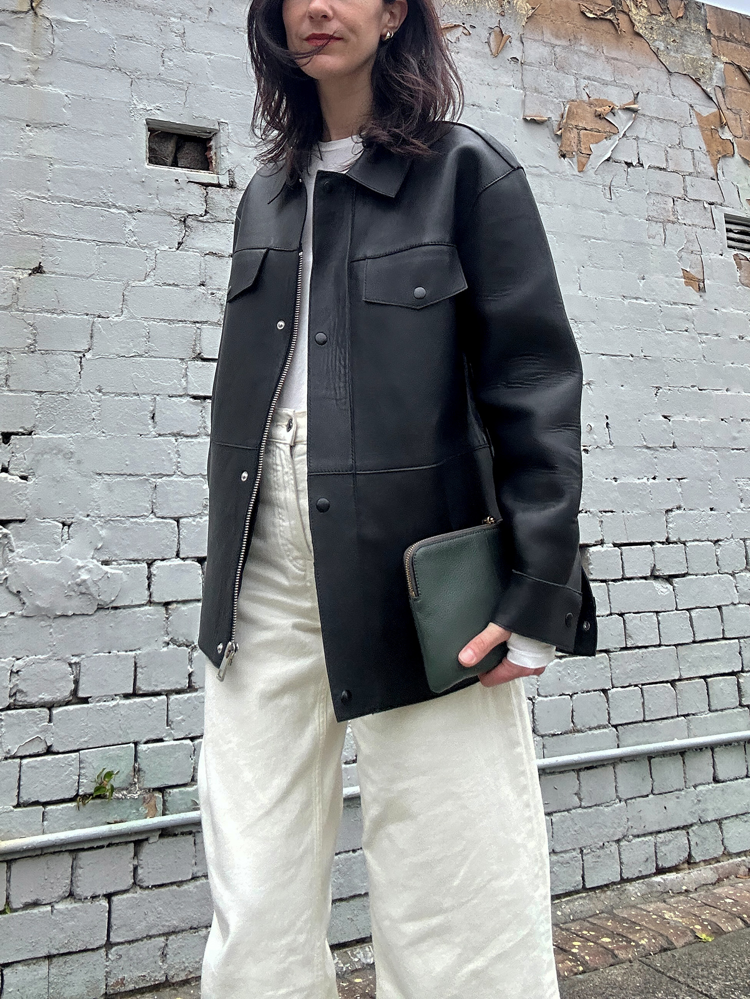 Whistles clean bonded leather jacket review