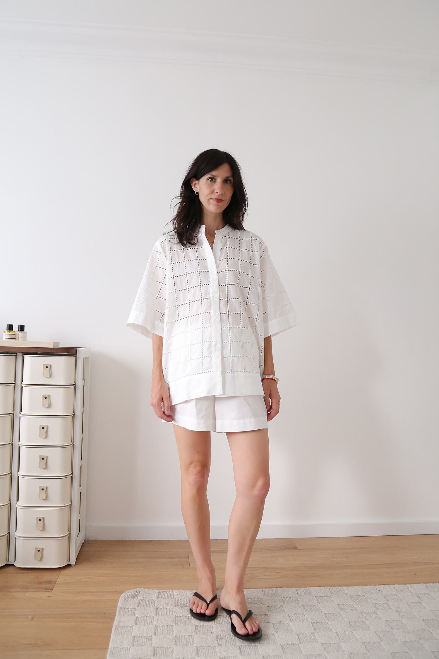 White broderie shirt