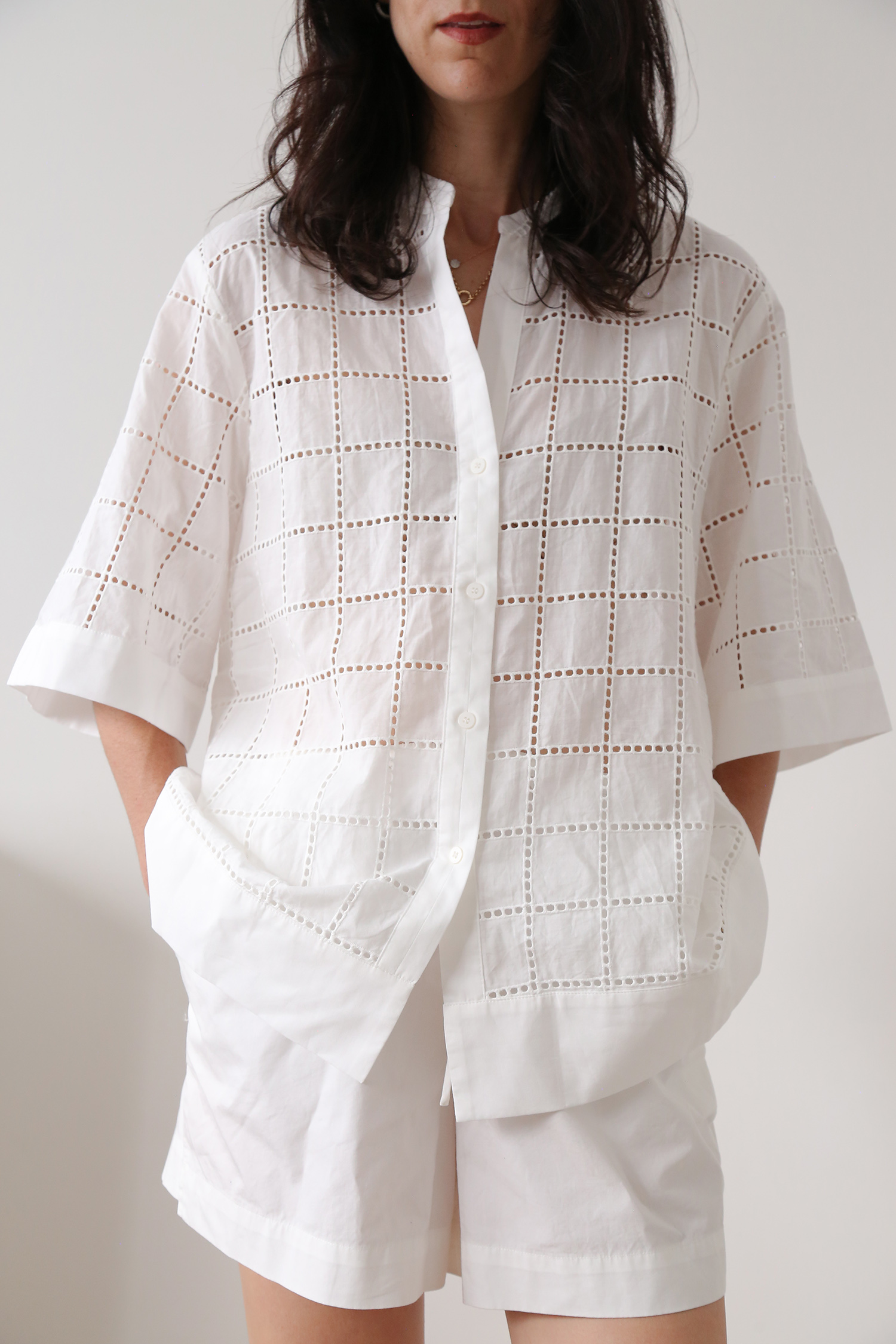 DISSH Owen White Sleeved Broderie Shirt Review