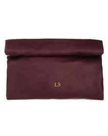 mode collective lunchy leather clutch