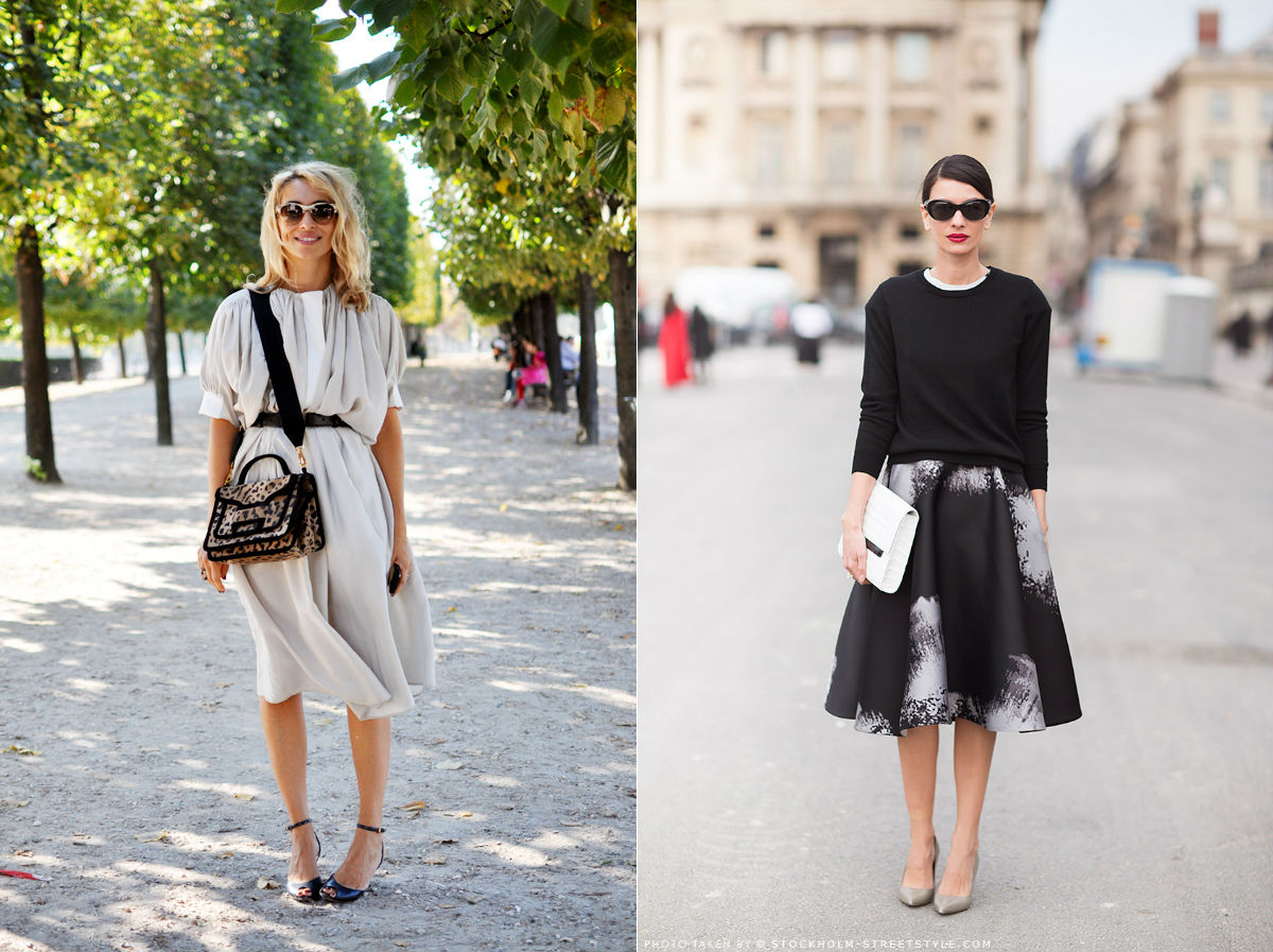 winter wardrobe street style midi skirts