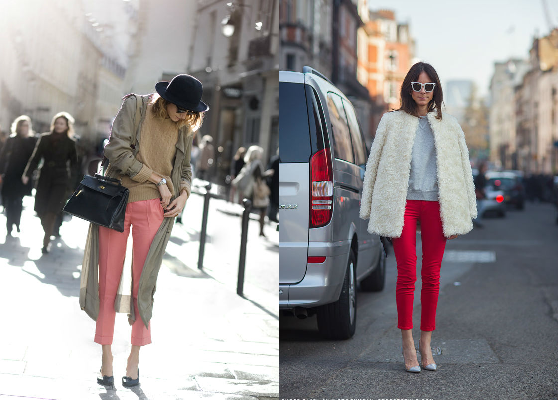 winter wardrobe street style cropped trousers