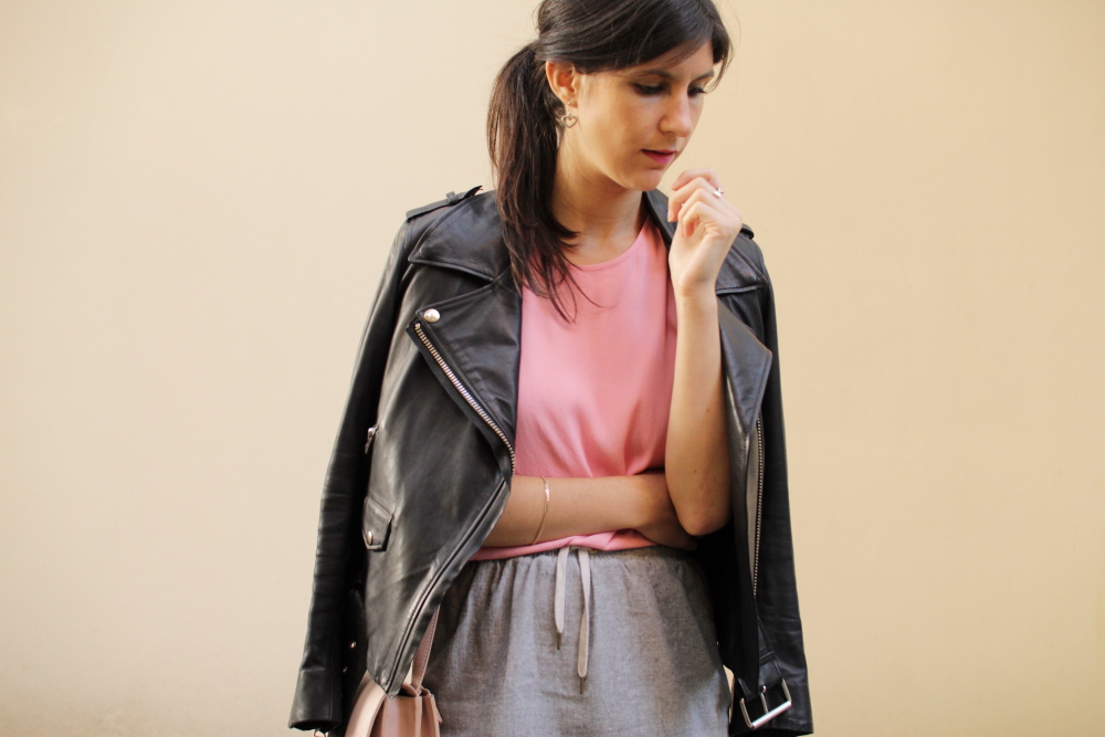 acne mape leather jacket karen walker benah