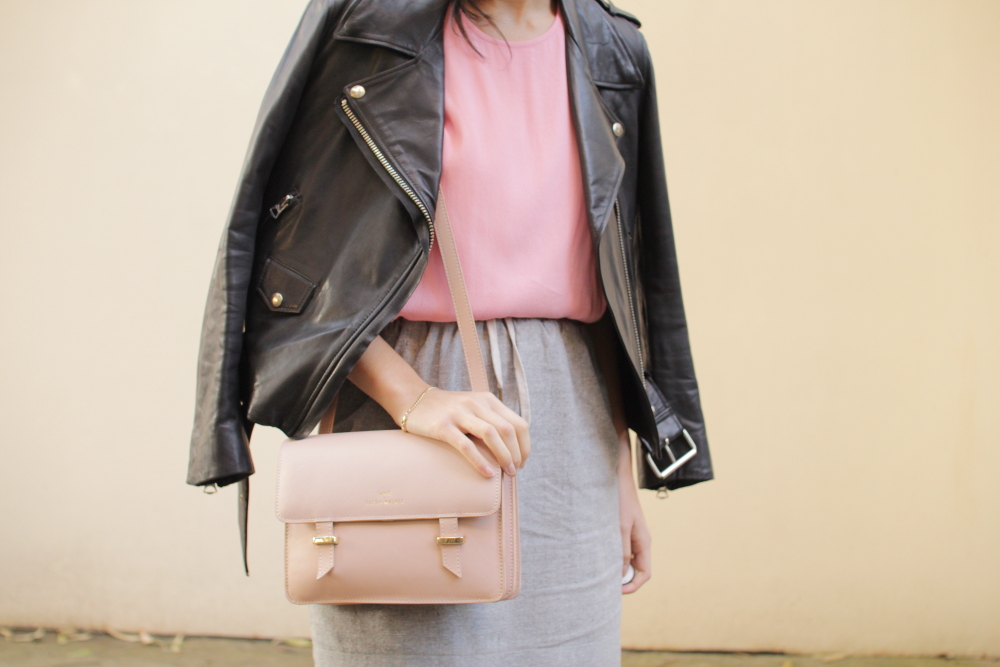 acne mape leather jacket karen walker benah