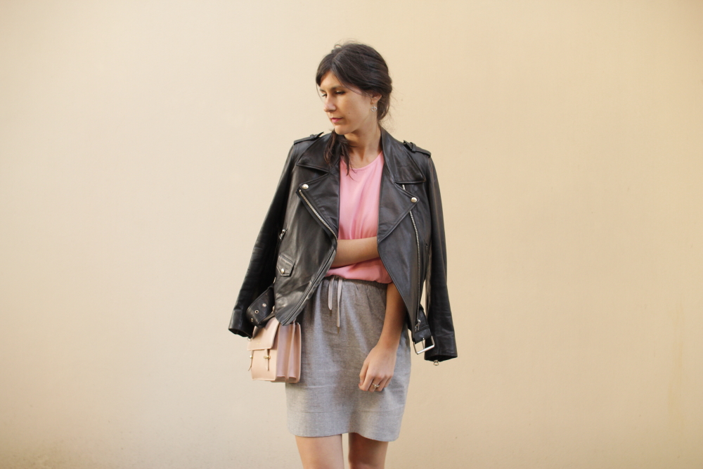 acne mape leather jacket karen walker benah