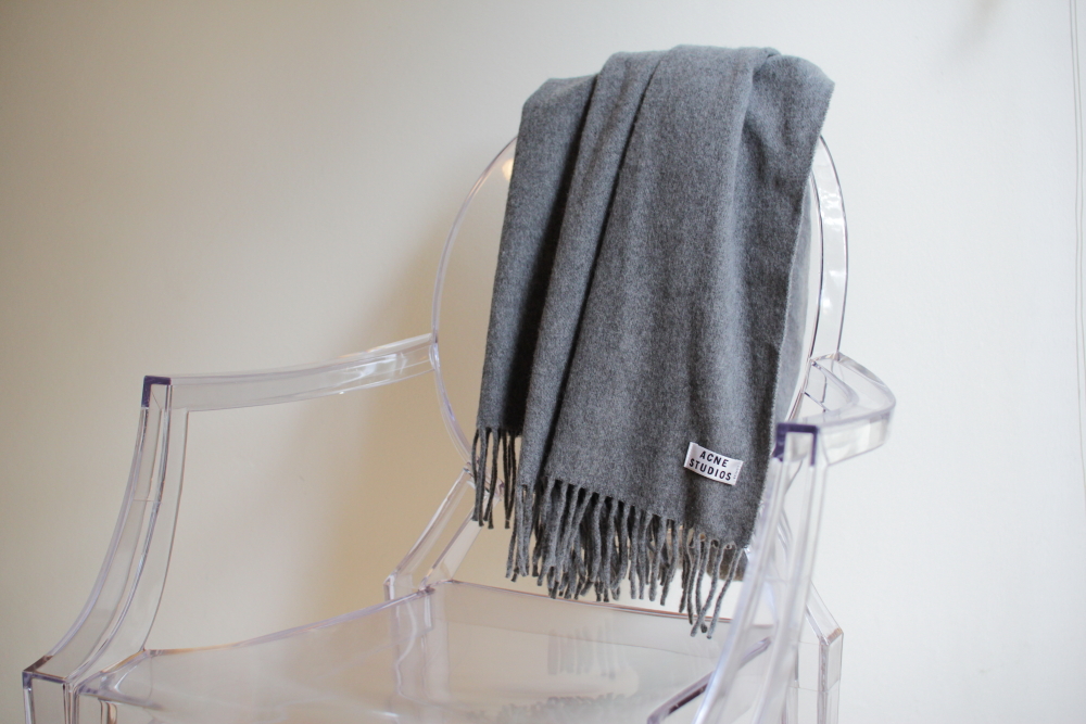 Acne Studios canada scarf ghost chair