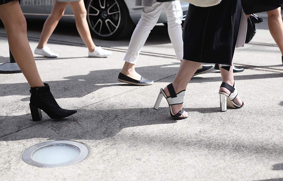 MBFWA fashion week strappy heels street style