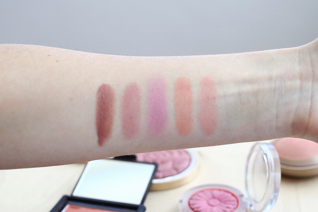 spring summer blushes review swatches