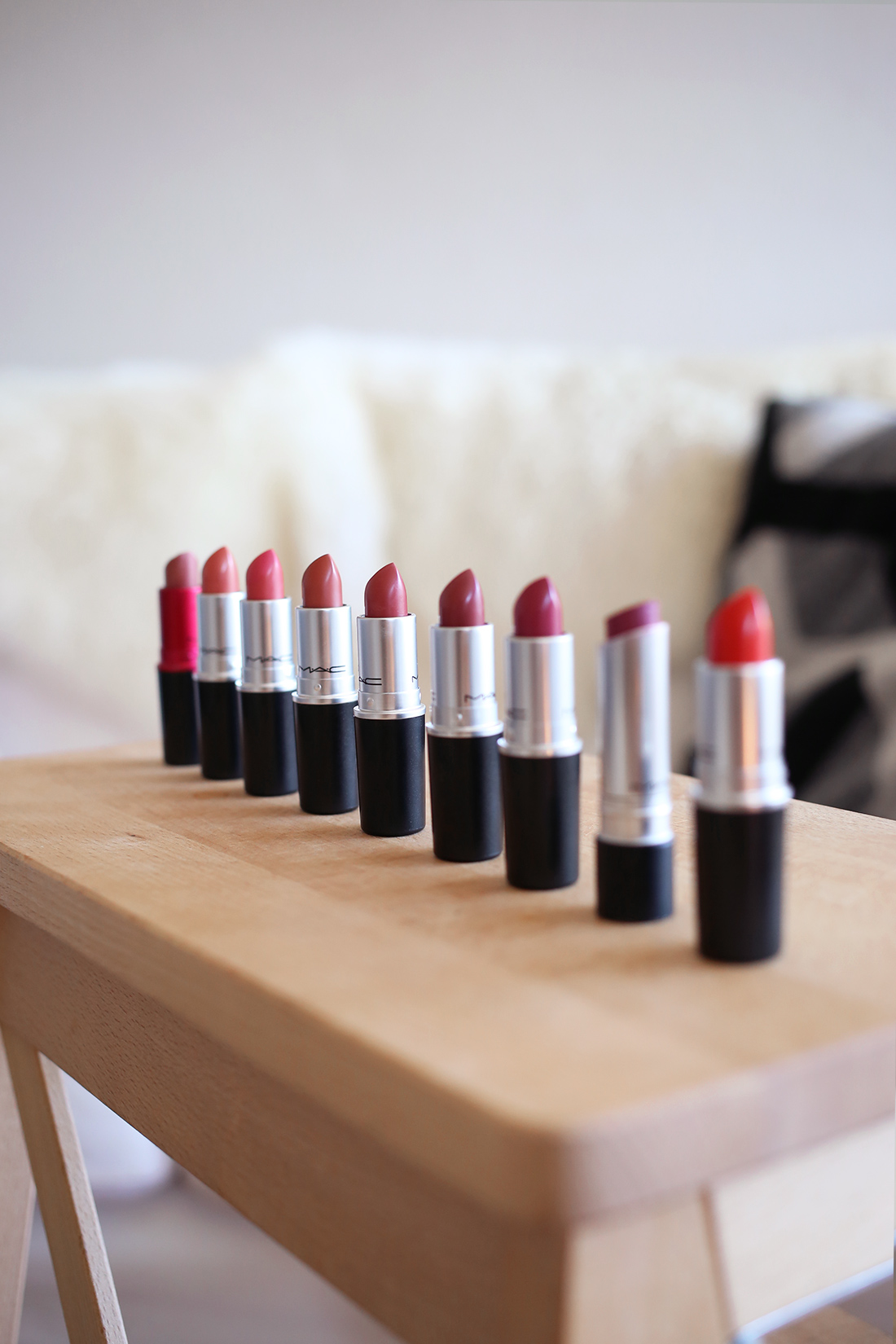 mac lipstick collection swatches