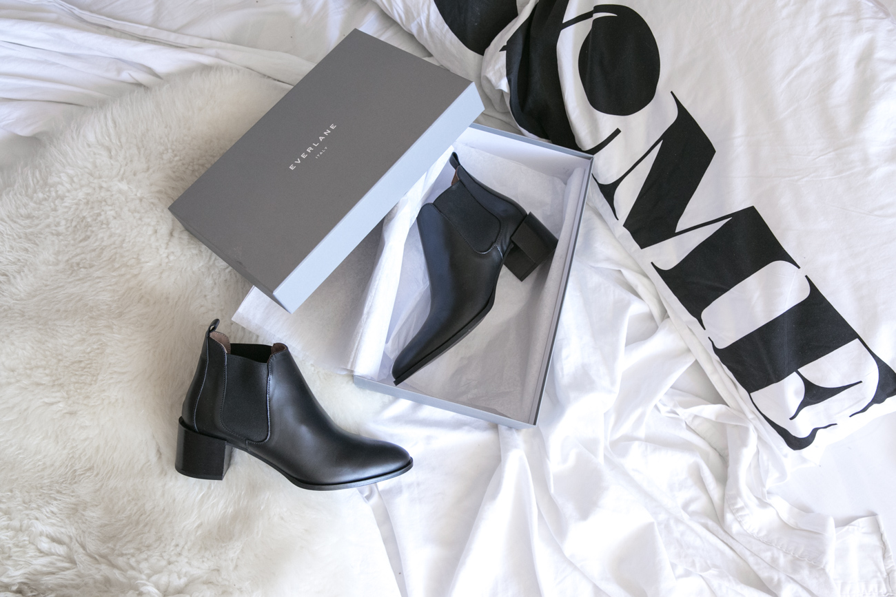 Everlane’s heeled chelsea boot + what’s on my wishlist